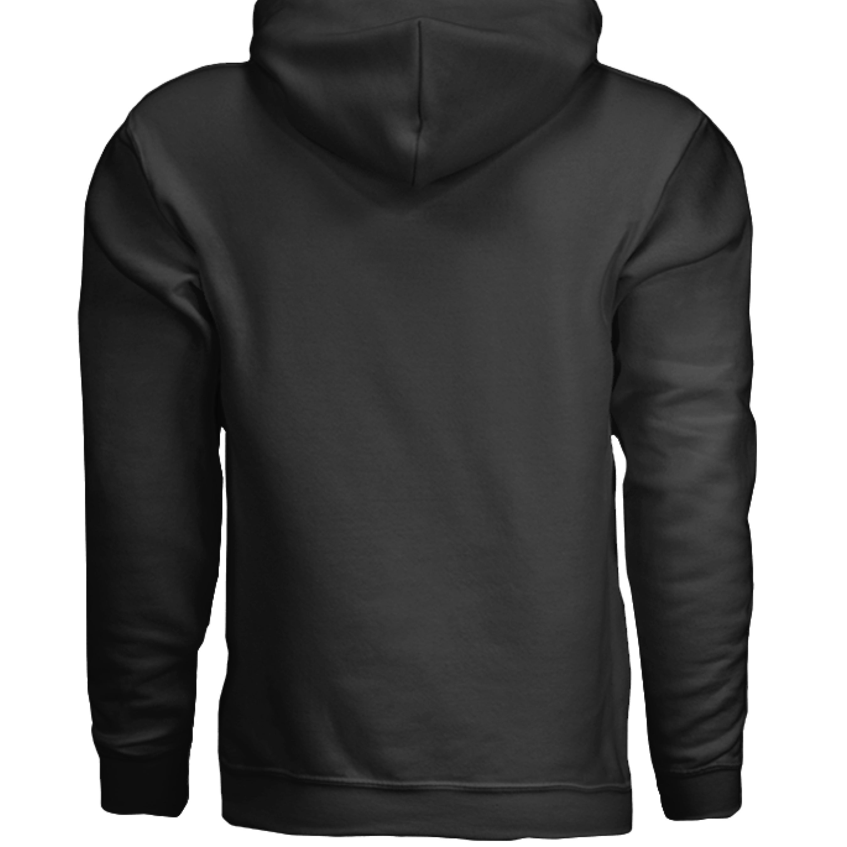 Alpha Beard Graphic Hoodie For The Bearded Alpha Guy BLACK - BACK