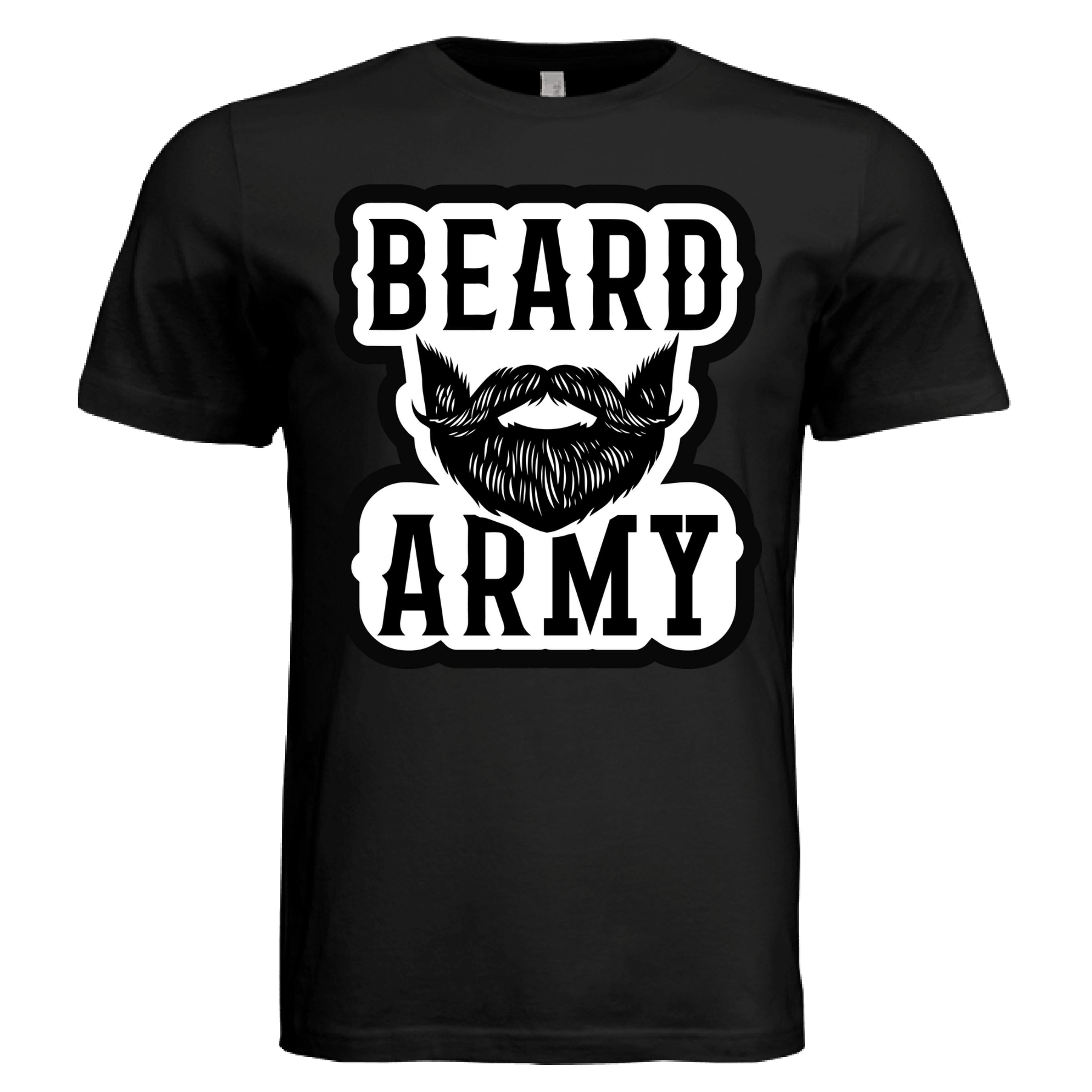 Beard Army Tee Shirt Bold Bearded Statement of Masculine Identity