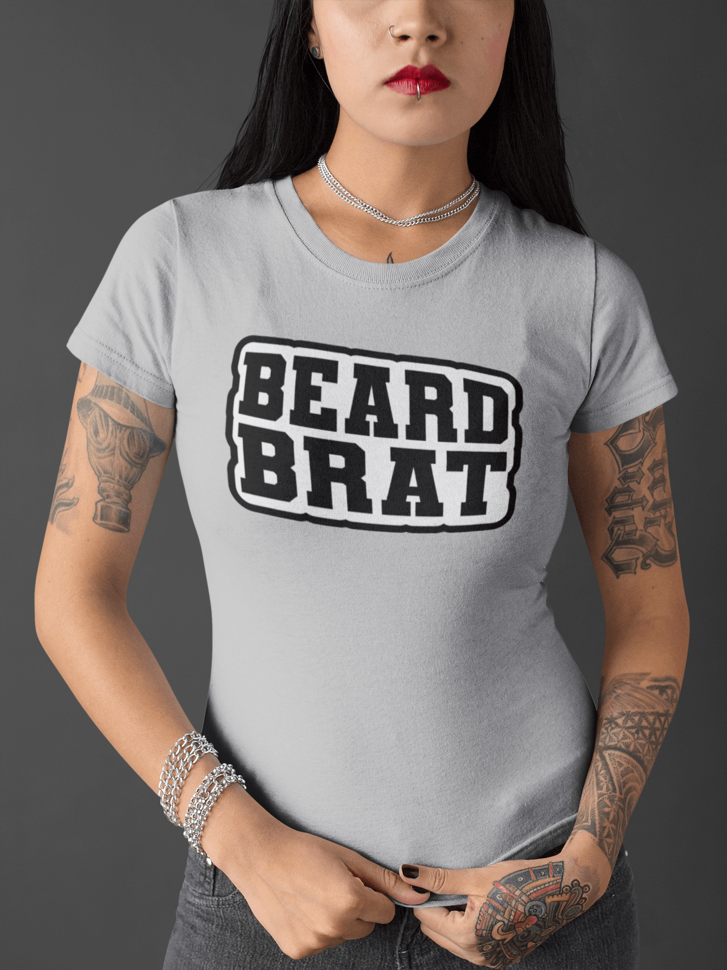 Beard Brat Bella Tee Shirt For The Girl That Loves Your Beard