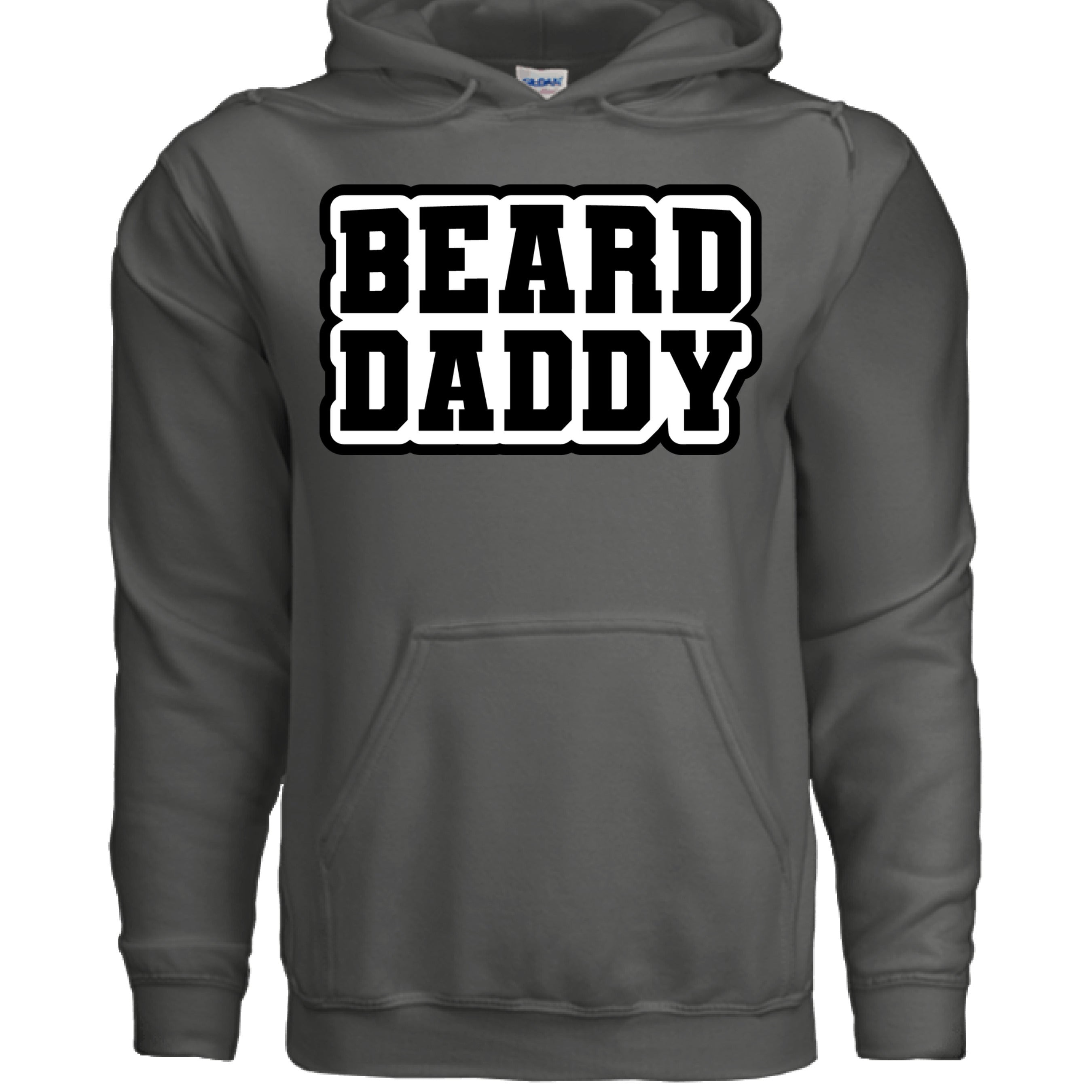 Beard Daddy Funny Hoodie For The Bearded Dad CHARCOAL - FRONT
