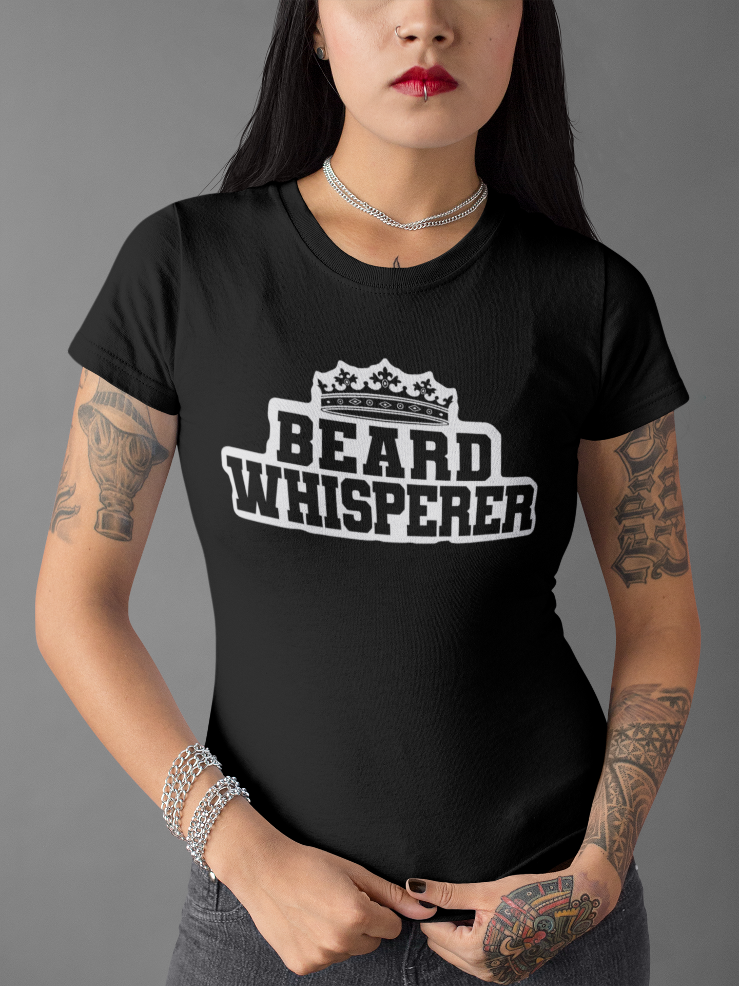 Beard Whisperer Ladies Bella Tee Shirt
