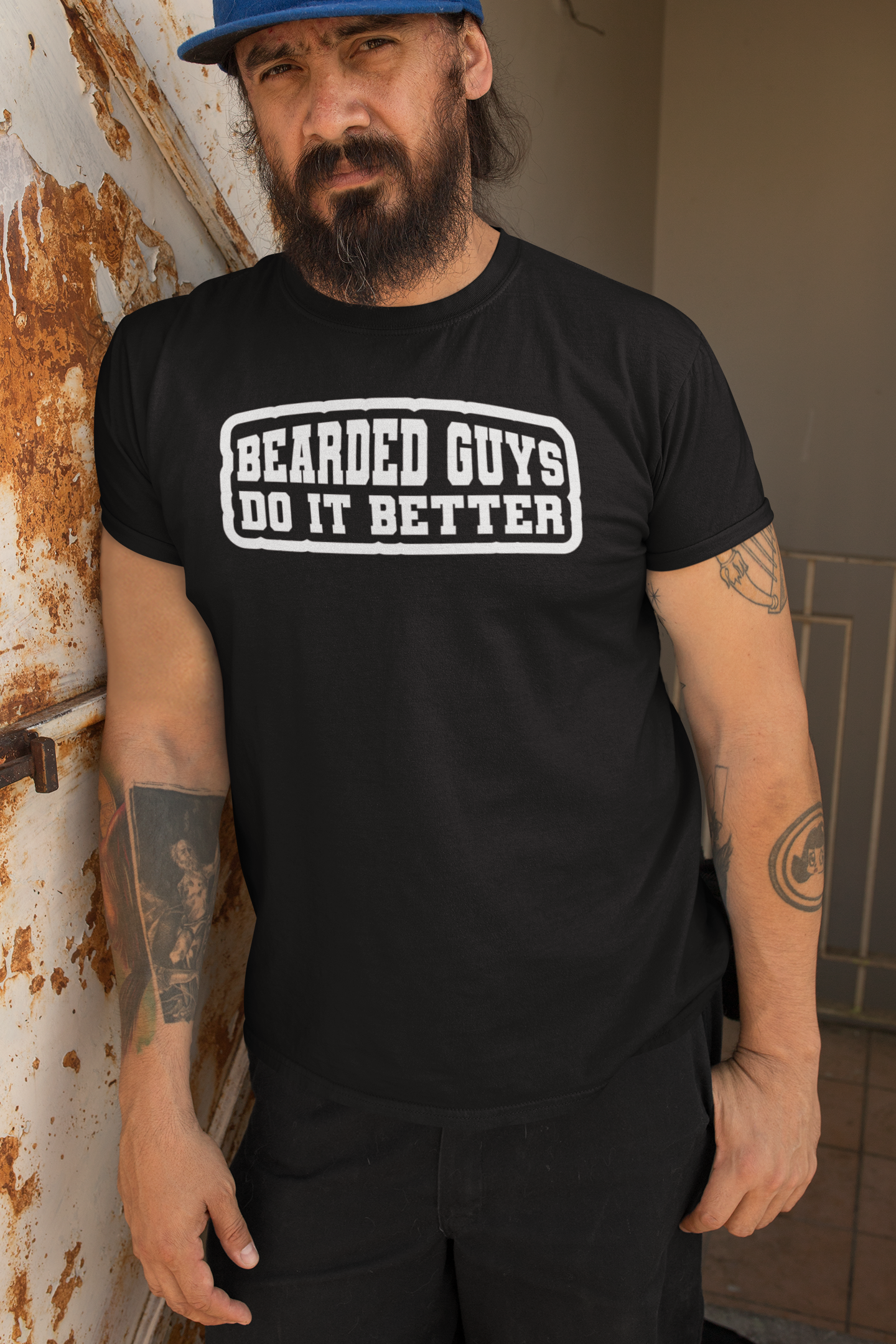 Bearded Guys Do It Better Hanes Tee Shirt