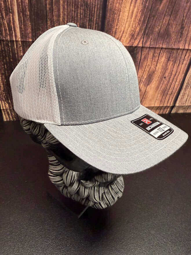 Bearded Misfit Skull Trucker Hat – Richardson 112 Adjustable Cap for Bearded Men