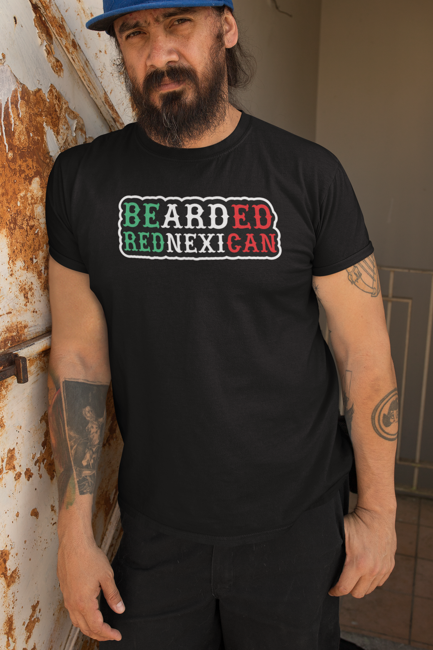 Bearded Rednexican T-Shirt – Bold, Funny Southern Pride Hanes Tee