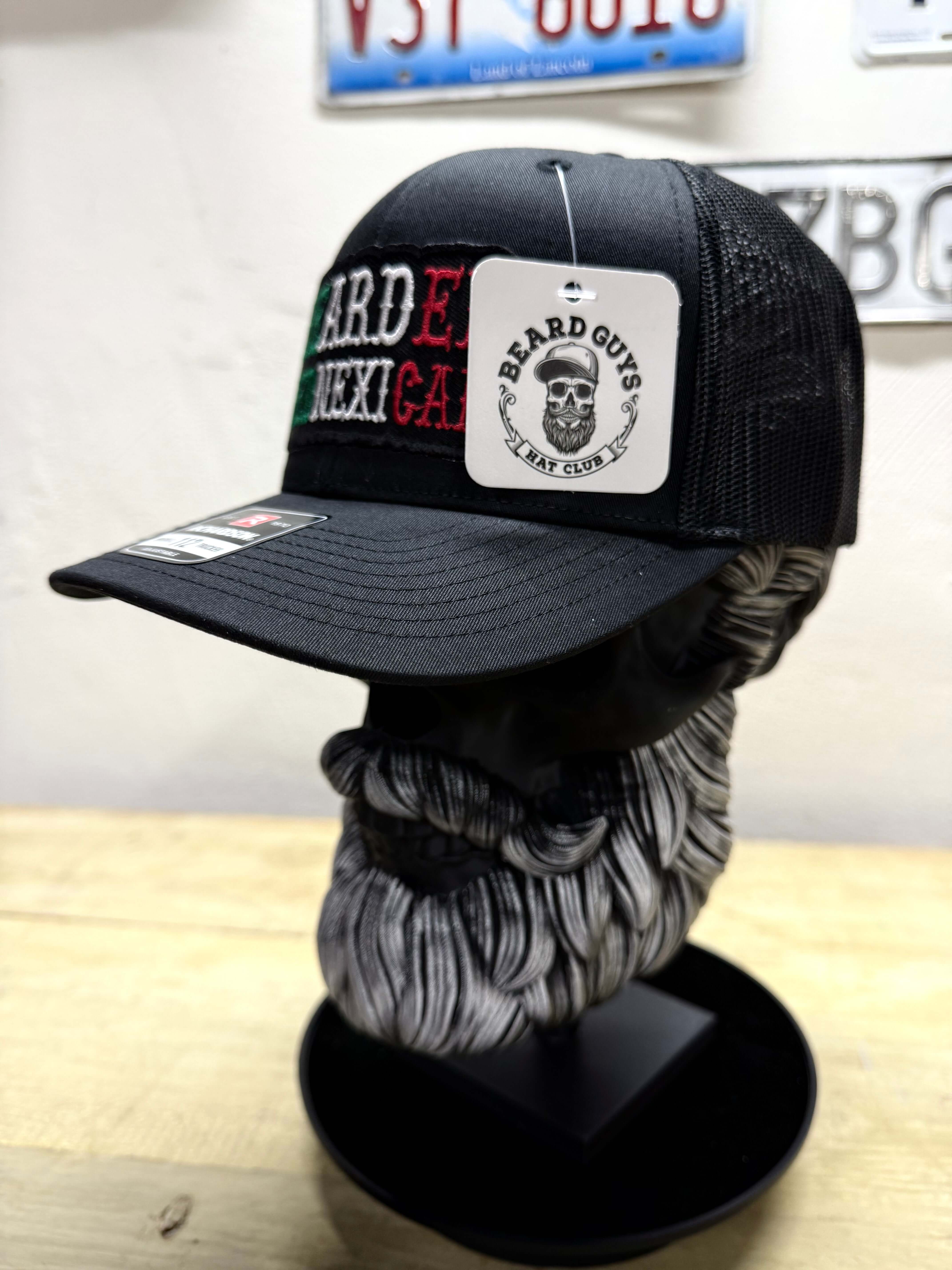 Bearded Rednexican Trucker Richardson Hat side