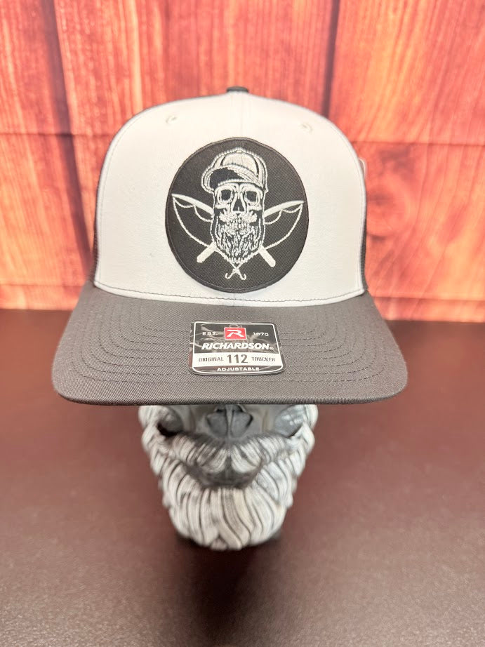 Bearded Skull Fishing Crossbones Richardson Trucker Hat