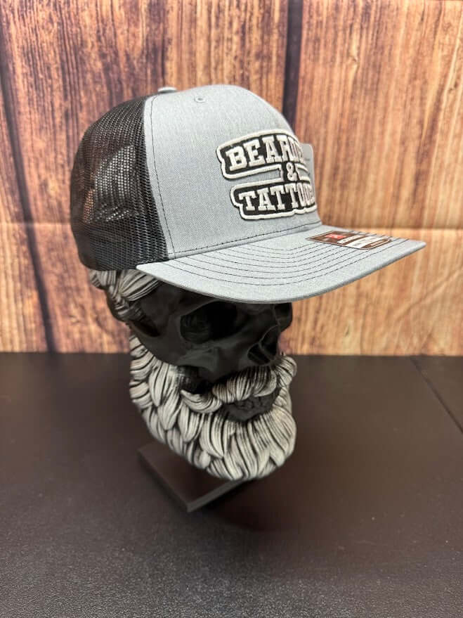 Bearded And Tattooed Trucker Hat For Guys With Beards