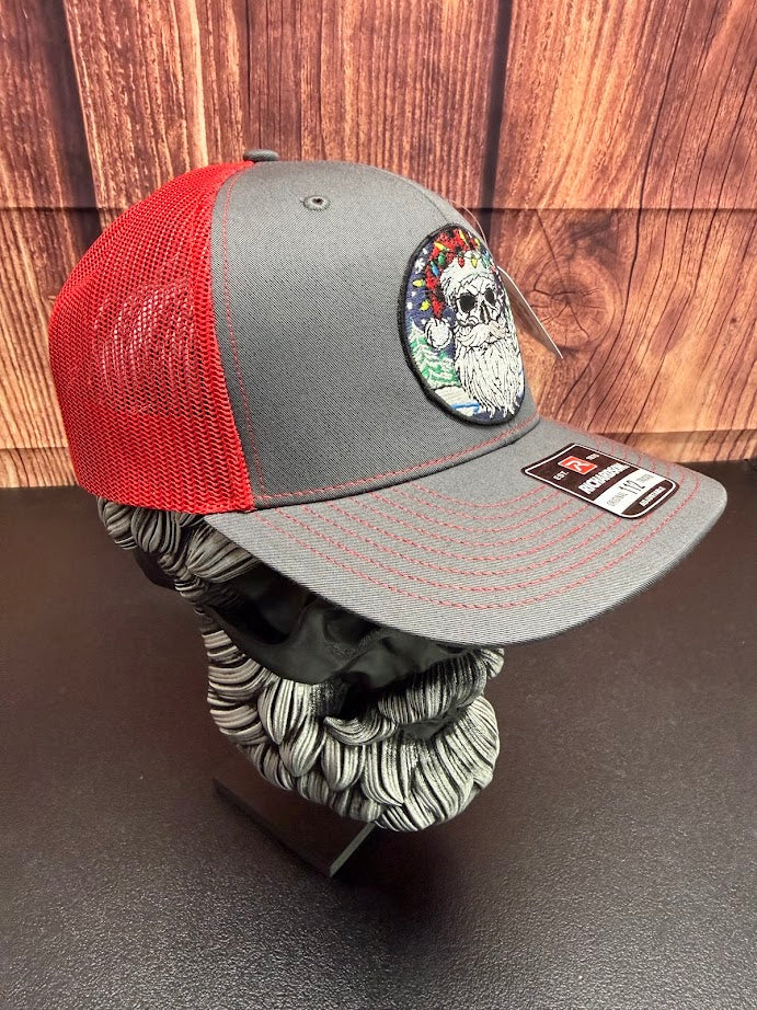 bearded santa skull hatbearded santa skull hat