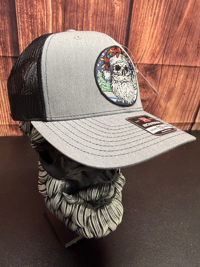 bearded santa skull hatbearded santa skull hat