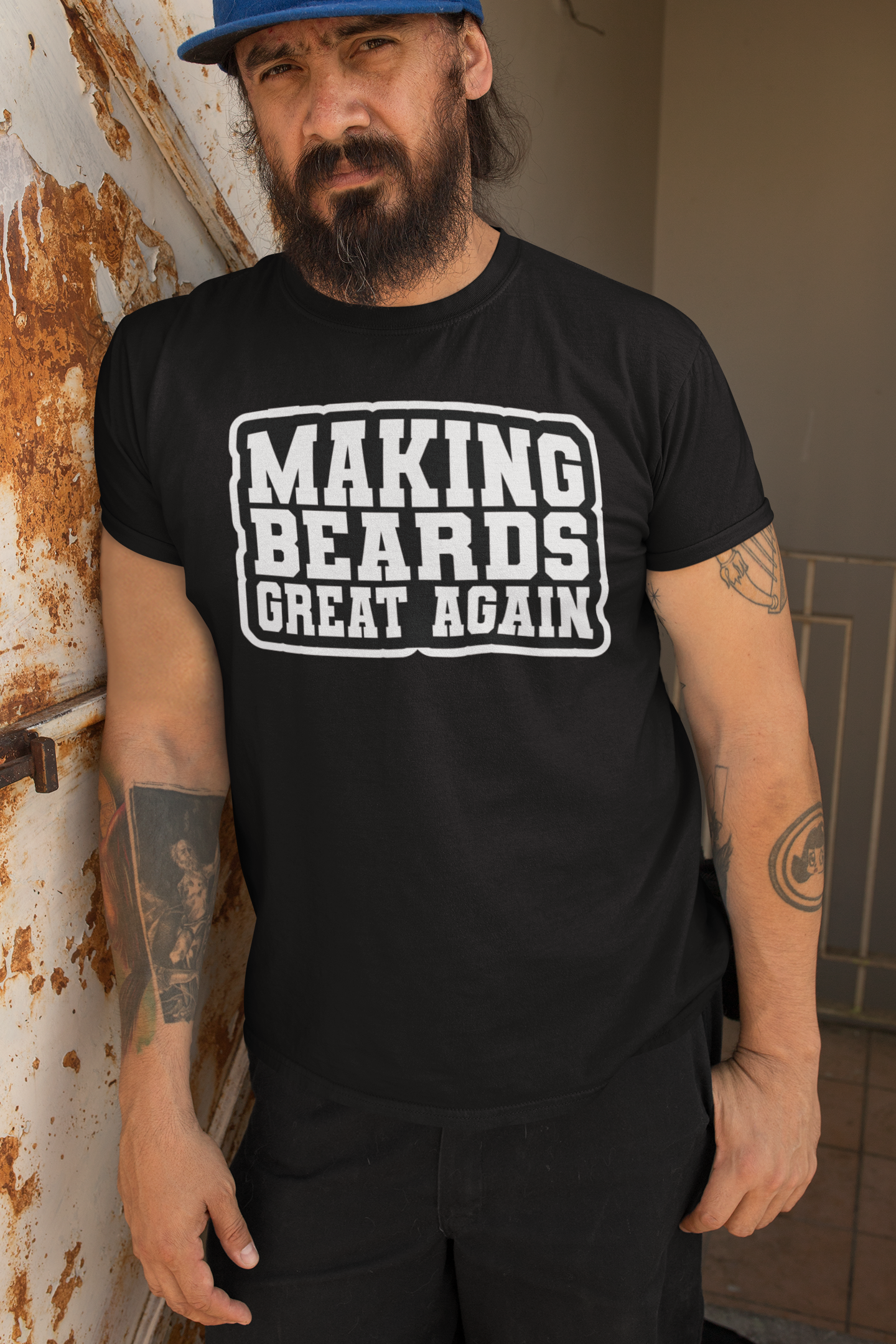 Making Beards Great Again Tee Shirt Funny Bearded Enthusiast Design