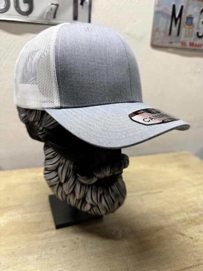 Born to Ride Biker Trucker Hats - Bearded Skull Embroidery Patch