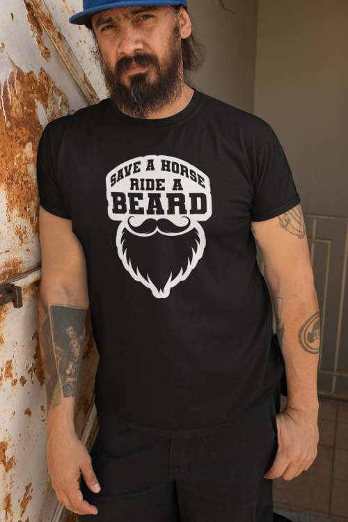 Save a horse Ride A Beard T Shirt Funny Gift For Bearded Guys