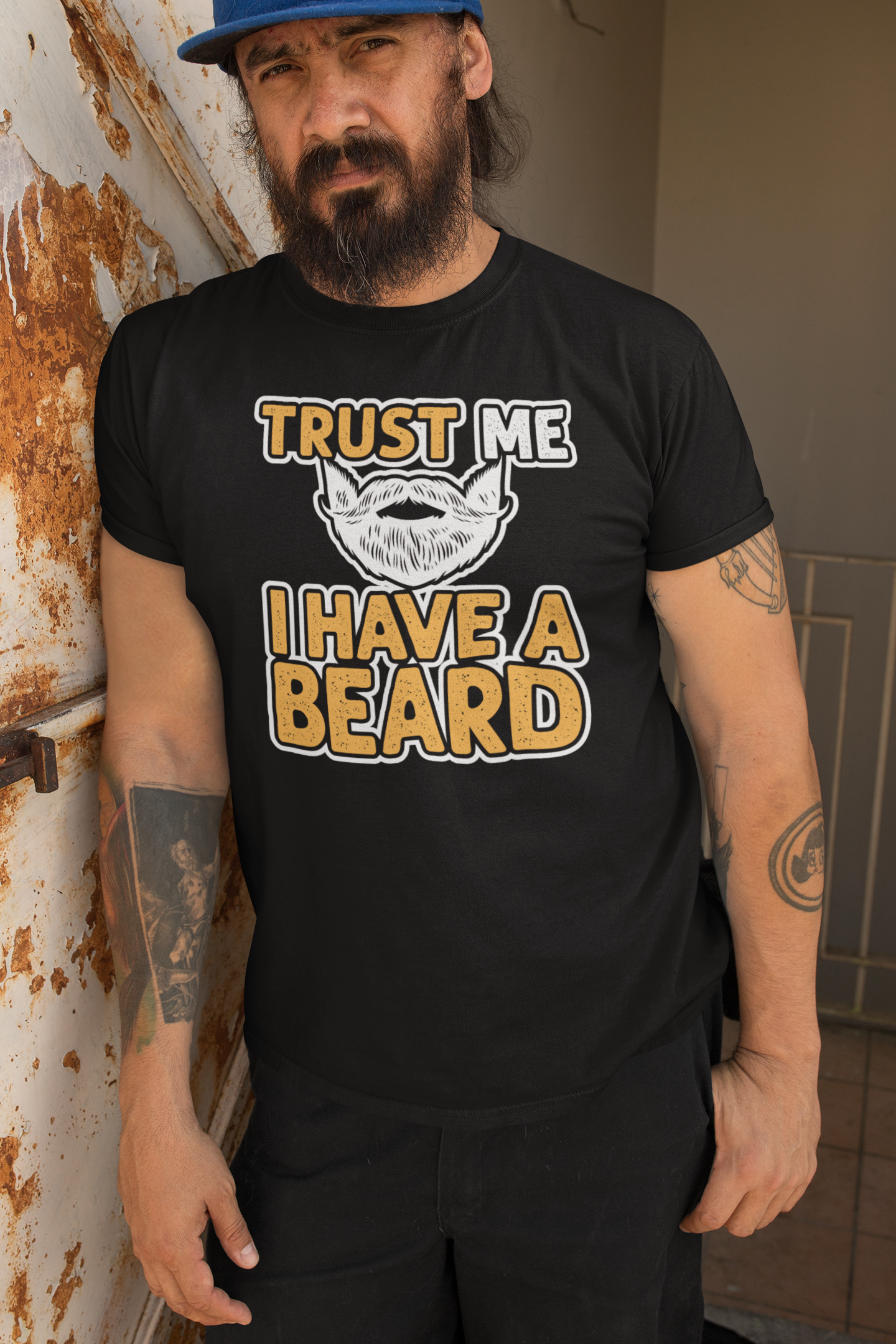 Trust Me I Have a Beard Humor Graphic Bearded Tee Shirt