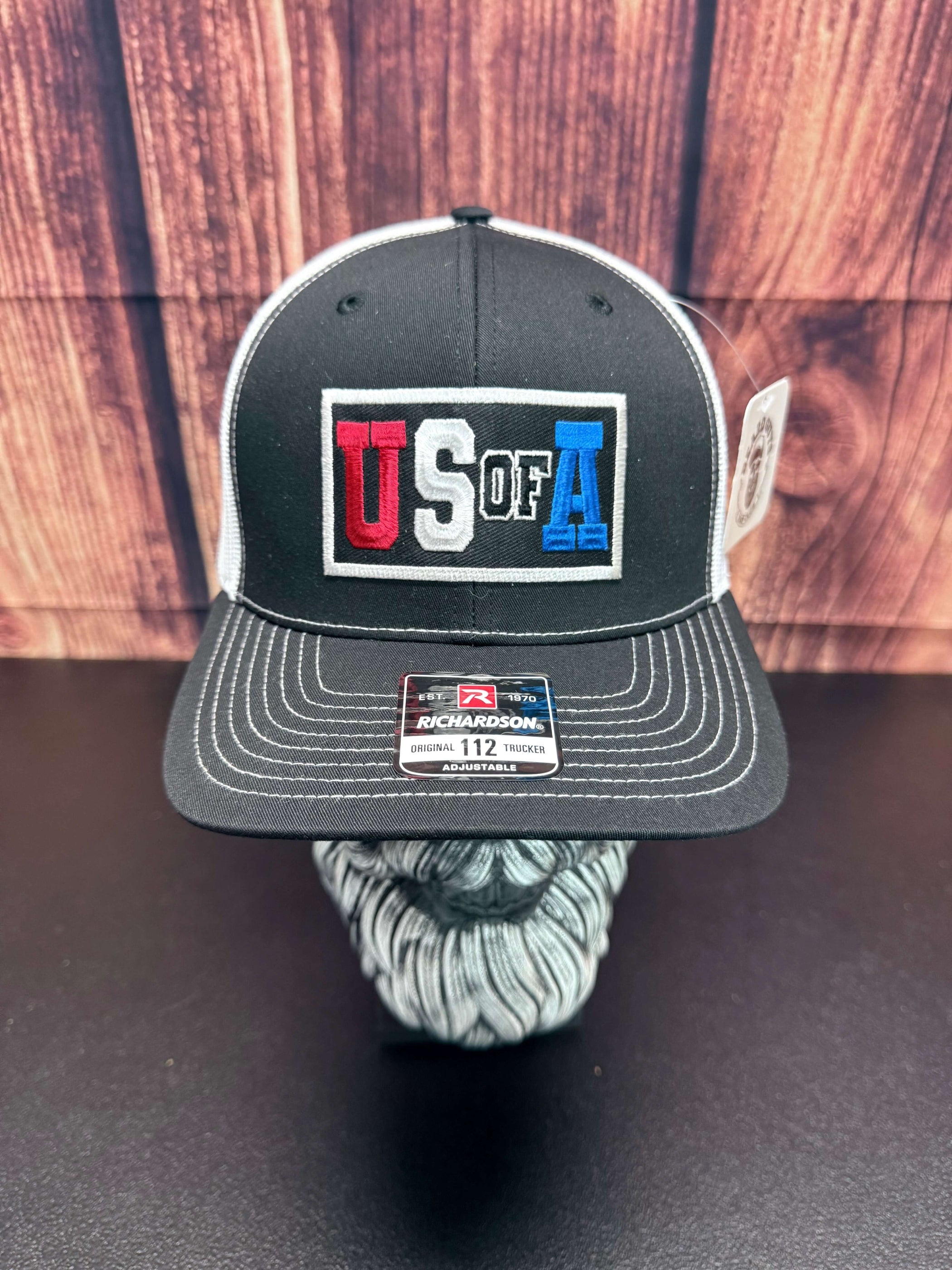 U.S OF A. Richardson Trucker Hat USA Cap