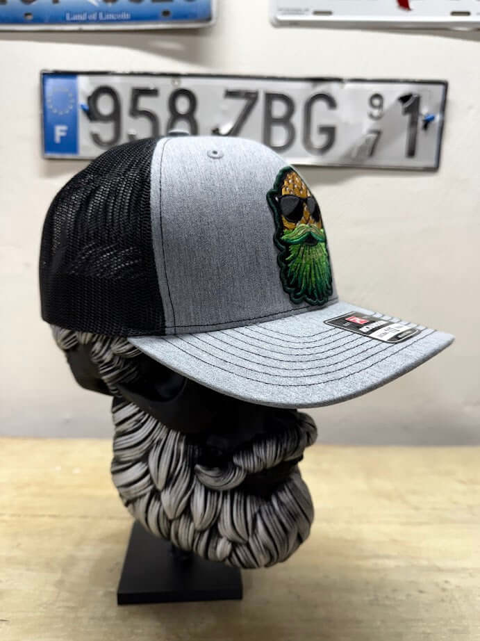 Upside Down Bearded Pineapple Guy On A Trucker Cap Side 2