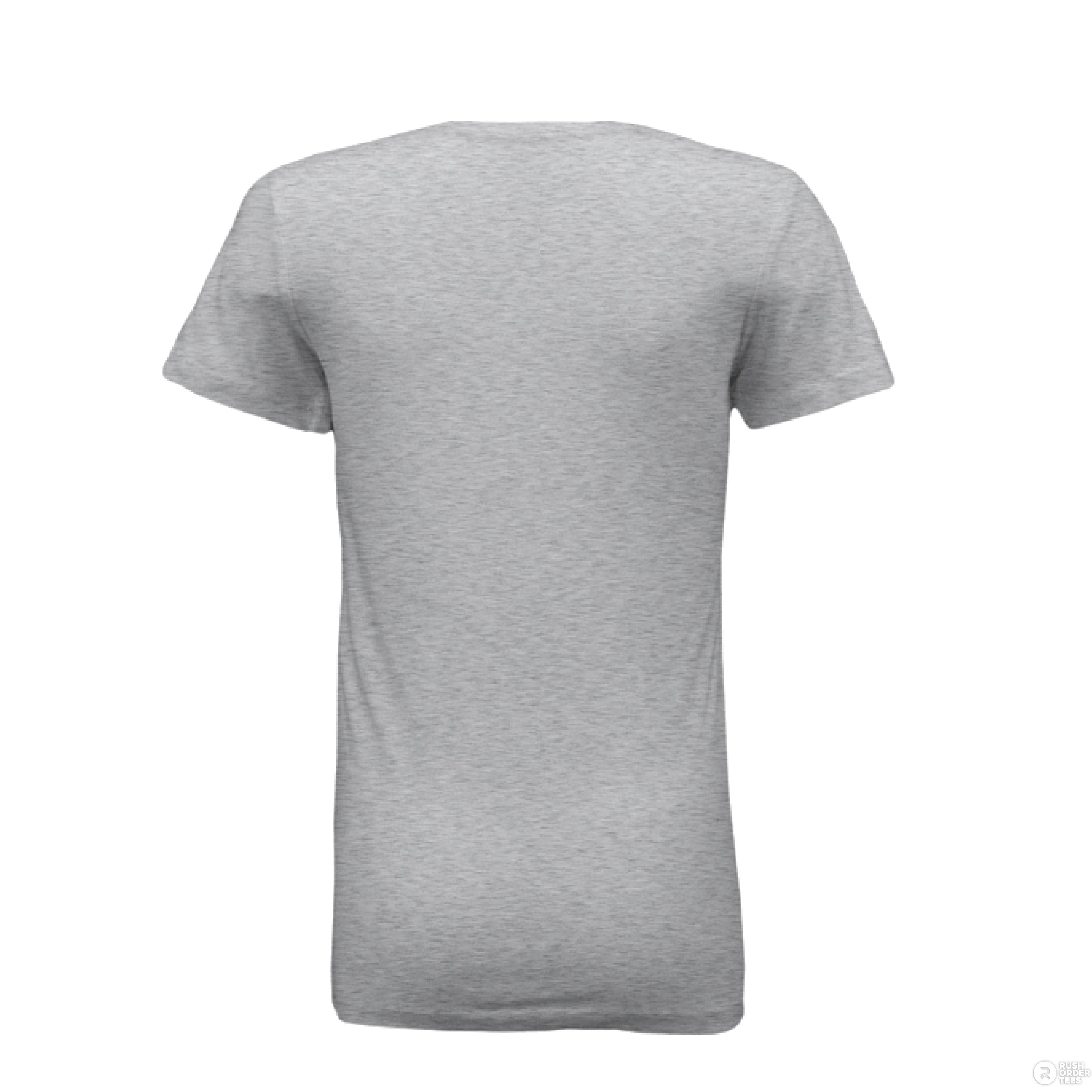 Whiskey And Weed Ladies Bella Tee Shirt ATHLETIC HEATHER - BACK