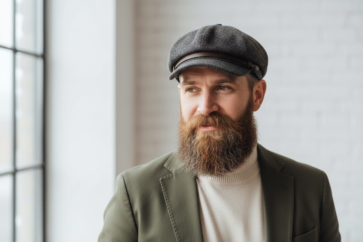 if u have a beard u need a cap for this section i want a image from u 