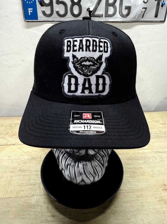 Bearder Redneck Skull With A Beard Trucker Hat Side